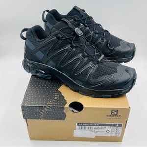 Salomon XA Pro 3D V8 Black Phantom Trail Sneakers, Women's Size 9.5